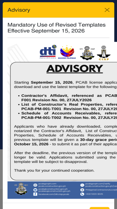 pcab.construction.gov.ph Traffic Analytics, Ranking & Audience [January ...