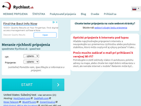 'rychlost.sk' screenshot