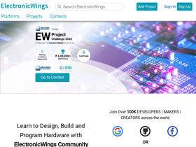 'electronicwings.com' screenshot
