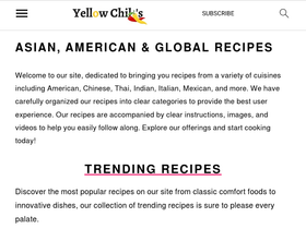 'yellowchilis.com' screenshot