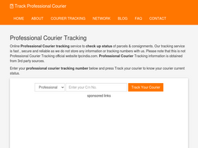 'professionalcourier.in' screenshot