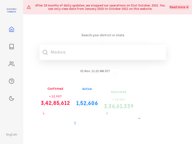 'covid19india.org' screenshot