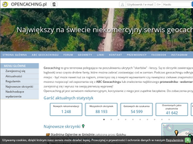 'opencaching.pl' screenshot