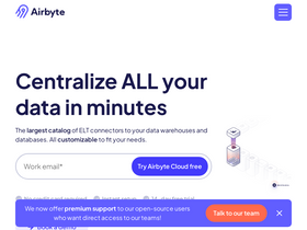 'airbyte.com' screenshot