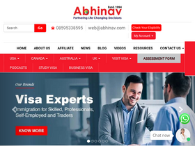 'abhinav.com' screenshot
