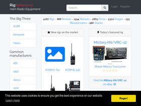'rigreference.com' screenshot