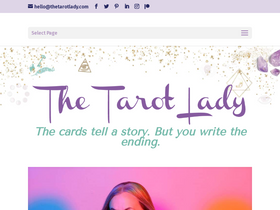'thetarotlady.com' screenshot