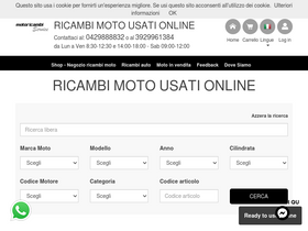 'motoricambiservice.com' screenshot