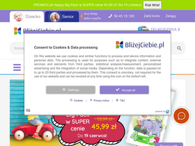 'blizejciebie.pl' screenshot