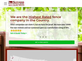'superiorfenceandrail.com' screenshot