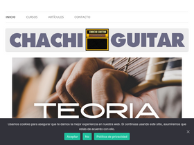 'chachiguitar.com' screenshot