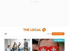 'thelocal.ch' screenshot