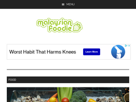 'malaysianfoodie.com' screenshot