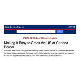 'ezbordercrossing.com' screenshot