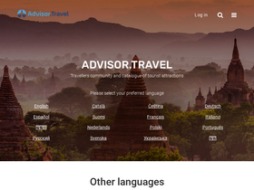 'advisor.travel' screenshot