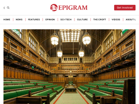 'epigram.org.uk' screenshot