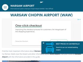 'warsaw-airport.com' screenshot