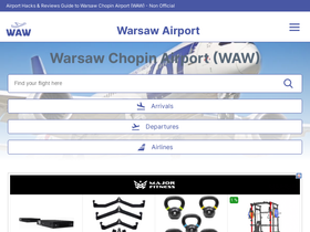'warsaw-airport.com' screenshot