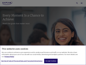 'kaplan.edu' screenshot