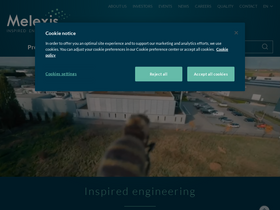 'melexis.com' screenshot