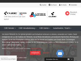 'cube-store-weiden.de' screenshot