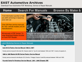 'workshopservicemanual.com' screenshot