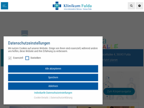 'klinikum-fulda.de' screenshot