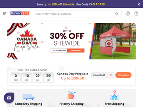 'bannerbuzz.ca' screenshot