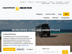 'expeditionmeister.com' screenshot