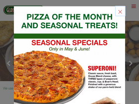 'glassnickelpizza.com' screenshot