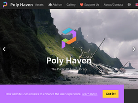 'polyhaven.com' screenshot