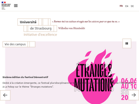 'unistra.fr' screenshot