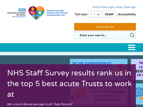 'swft.nhs.uk' screenshot