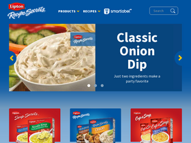 'liptonkitchens.com' screenshot