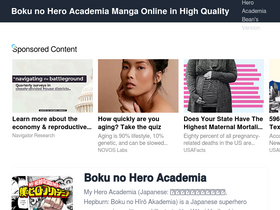 'readheroacademiav2.com' screenshot