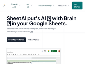 SheetAI.app - Unleash AI in Google Sheets: automate, analyze, and create effortlessly.