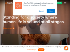 'righttolife.org.uk' screenshot