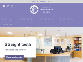 westonortho.co.uk homepage screenshot