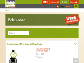 Perfecte Wijn website screenshot