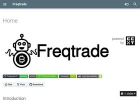 'freqtrade.io' screenshot