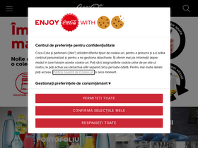 'coca-cola.ro' screenshot