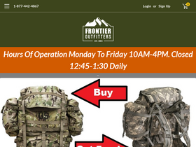 'frontierfirearms.ca' screenshot
