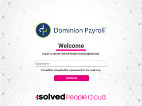 'dominionpayroll.net' screenshot