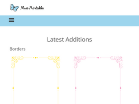 'museprintables.com' screenshot