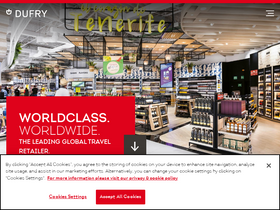 'dufry.com' screenshot