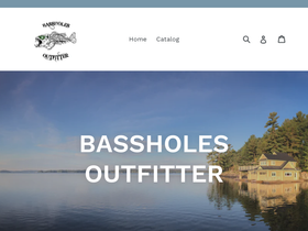 bassholesoutfitter.ca homepage screenshot