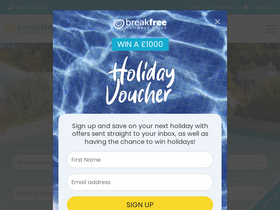 'breakfreeholidays.co.uk' screenshot