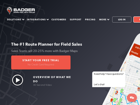 'badgermapping.com' screenshot