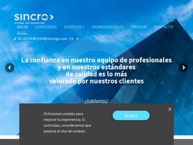 'sincrogo.com' screenshot