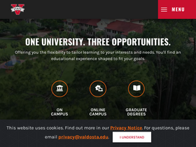 'valdosta.edu' screenshot